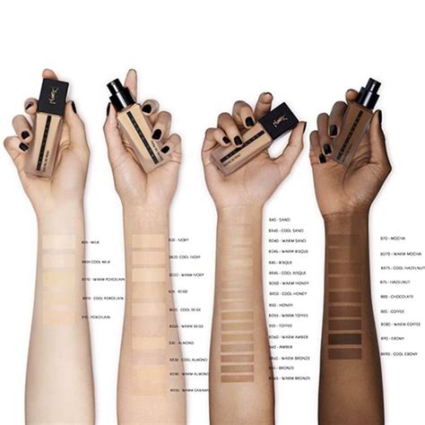 ysl foundation all hours swatches